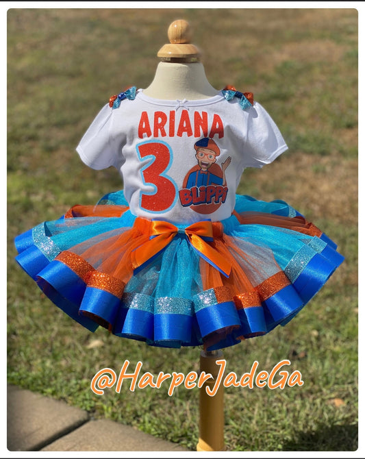 Blippi Ribbon Tutu